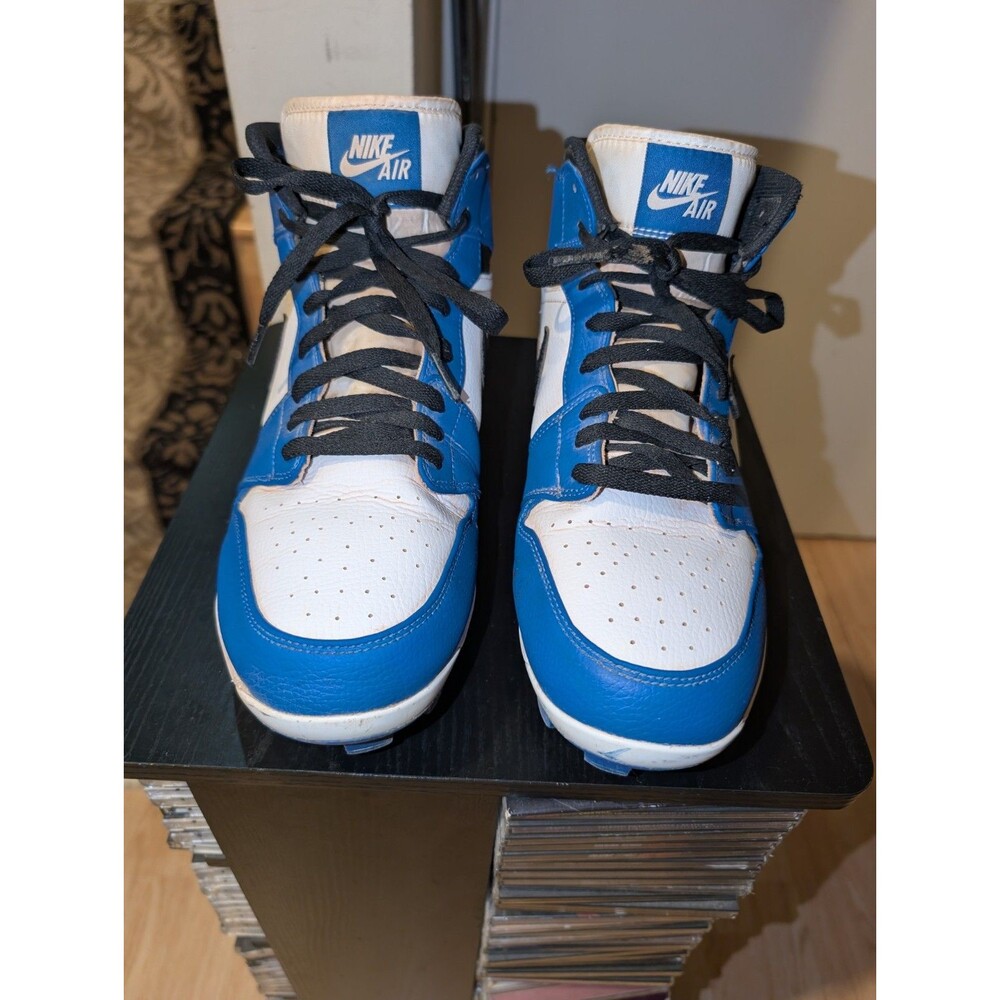 Jordan 1 Retro MCS Men's Size 10.5 Baseball Cleats AV5354-411 Royal/white/black